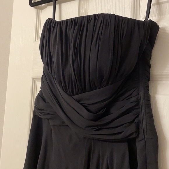 Strapless Crepe Black Dress - Picture 2 of 3